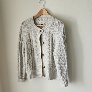 Women's Cable Knit Sweater - Cream